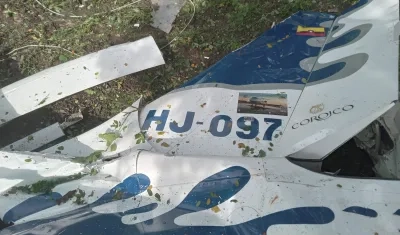 Parte de la avioneta. 