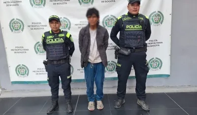 Fue capturado por la Policía de Bogotá.