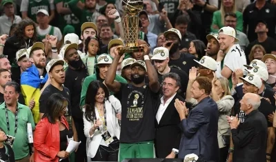La celebración de los Celtics.