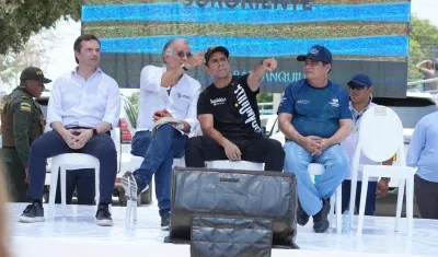 Acto de la primera piedra del Gran Malecón del Suroriente.
