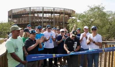 Alcalde Char entregando las nuevas atracciones del Ecoparque.