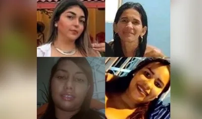 Cuatro de las seis víctimas de feminicidios en el Atlántico en lo que va del 2024.