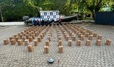 La cocaína incautada.