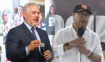 Iván Duque y Gustavo Petro.