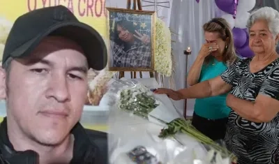 Harold Echeverry y familia de Michelle Dayana González.