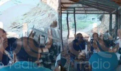 Imágenes del encuentro entre Juan Fernando Petro y alias 'Camilo'.