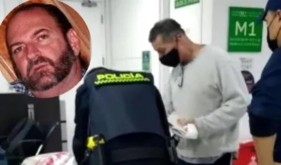 Javier Alfredo Valle cuando arribó a Colombia. En el recuadro, Alfredo Correa.