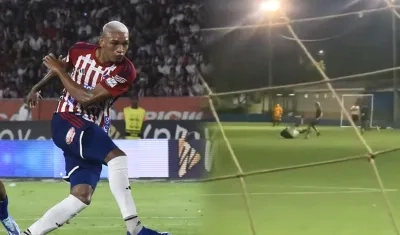 Jermein Peña en una foto de archivo. En la siguiente, la pelea de ayer en un partido en el Colegio Americano