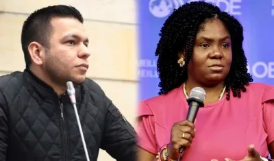 El senador Jota Pe Hernández y la vicepresidenta Francia Márquez.