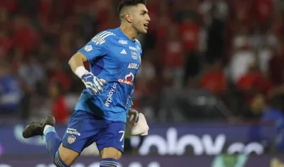 Santiago Mele, arquero de Junior.