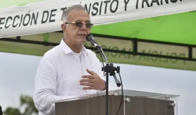 Ministro de Defensa Iván Velásquez. 