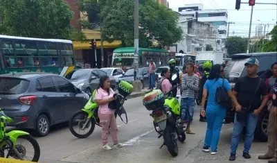 Ocurrió en la calle 72 con carrera 41. 