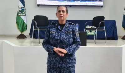 La mayor Nancy Pérez, directora de la cárcel La Modelo de Bogotá.