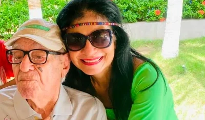 Rafael Campo Miranda y su hija Margarita Campo Vives.