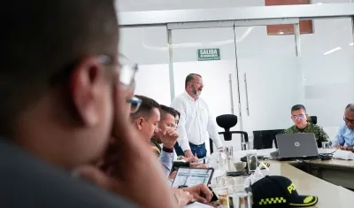 Alcalde de Rionegro lidera Consejo de Seguridad Extraordinario.