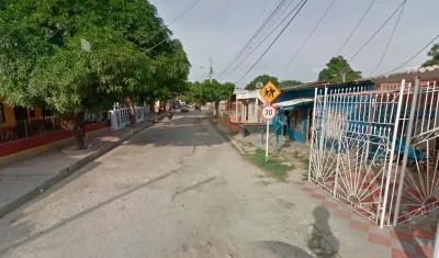 Sector donde se registró el ataque a bala. 