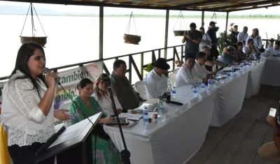 La senadora Laura Fortich presidió la sesión.