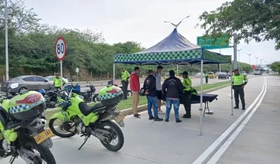 A Barranquilla ingresaron 117 mil vehículos, según el Tránsito.