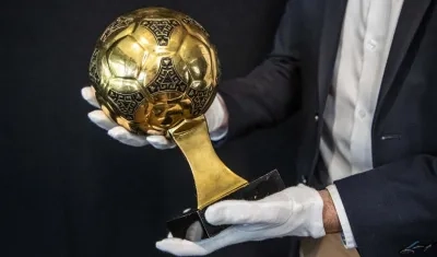 El Balón de Oro ganado por Maradona en el Mundial de México 86.