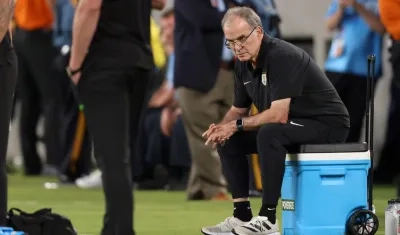 El argentino Marcelo Bielsa, entrenador de Uruguay.