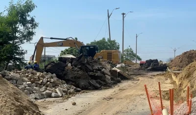Trabajos en el puente Simón Bolívar de la calle 30