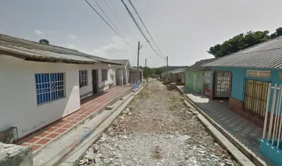 Sector donde se registraron los hechos. 