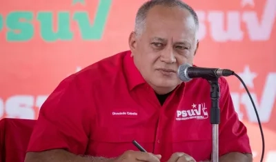 Diosdado Cabello, vicepresidente del Partido Socialista Unido de Venezuela (PSUV).