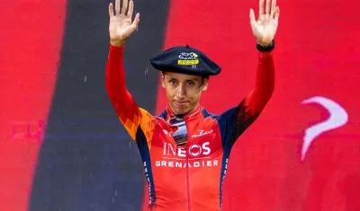 Egan Bernal, ciclista colombiano del Ineos. 