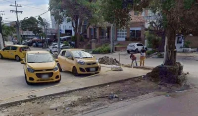 Estación de taxi 322 ubicada en el barrio Granadillo de Barranquilla. 