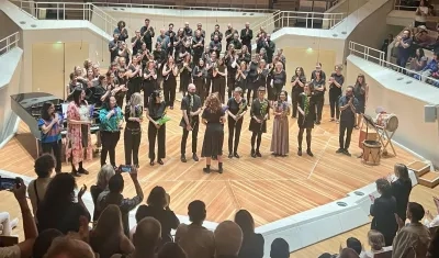 Delfina Rosa Ovalle Hernández presentó su obra en Berlín.