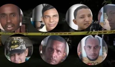 Víctimas de masacre en Rionegro, Antioquia. 