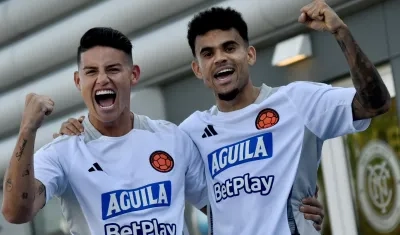 James Rodríguez y Luis Díaz, figuras de la Selección Colombia. 