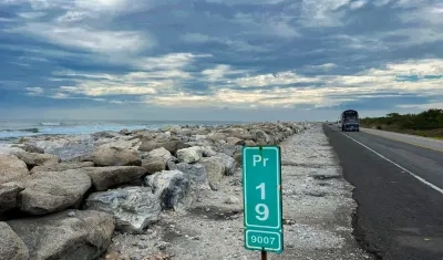 Los kilómetros 19 y 28 son los puntos más criticos de la erosión costera, que pueden agravarse con la llegada de temporada de ciclones