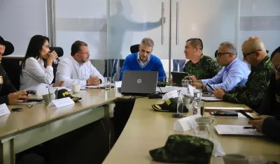 El gobernador de Antioquia, Andrés Julián Rendón, presidió este miércoles el consejo de seguridad