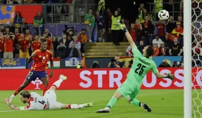 La magistral definición de Nico Williams para el tercer gol de España ante Georgia. 