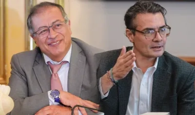 El Presidente Gustavo Petro y el exministro de Educación, Alejandro Gaviria.