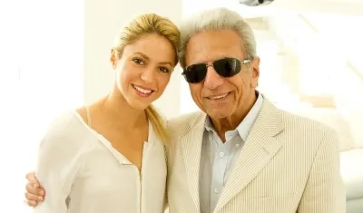 Shakira y su papá William Mebarak.