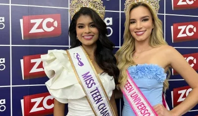 Las reinas Danna Serje y Sofía Cabrera.