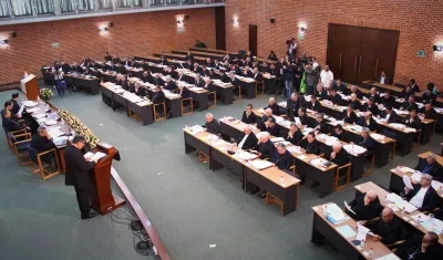 Foto referencia de reunión de la Conferencia Episcopal de Colombia
