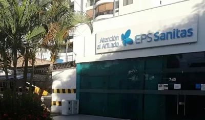 Foto referencia de una oficina de Sanitas en Barranquilla