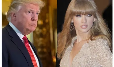 El expresidente de Estados Unidos Donald Trump y la cantante Taylor Swift.