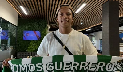 Yairo Moreno a su llegada a México la semana pasada.  