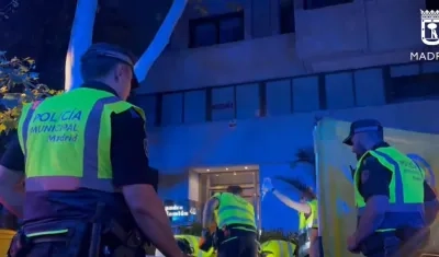 Policías acudieron rápidamente al lugar de los hechos. 