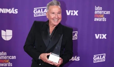 El artista durante la edición N°9 de los Latin American Music Awards. 