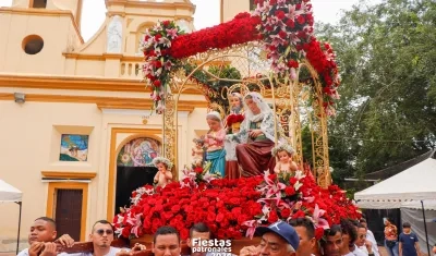 Santa Ana, la patrona de Baranoa. 