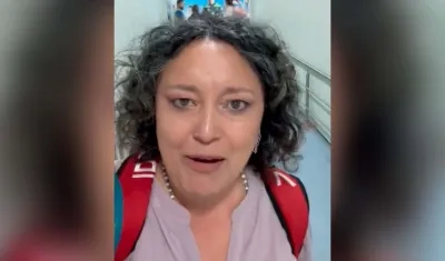 Angélica Lozano, deportada de Venezuela.