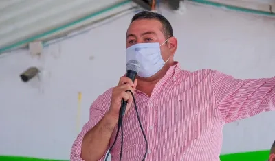 El Alcalde de Ponedera, Aristarco Romero Meriño.