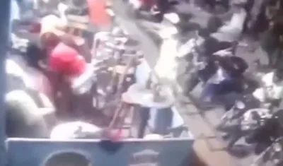 Momento del ataque a bala.