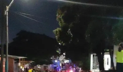 Lugar donde tuvo lugar atentado en El Bosque.