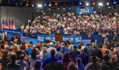 Biden en un encuentro con demócratas